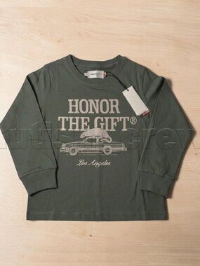 B💲12 🆕 Honor the Gift (HTG) Sage LS Graphic T-Shirt | Size 5-6 | 2472